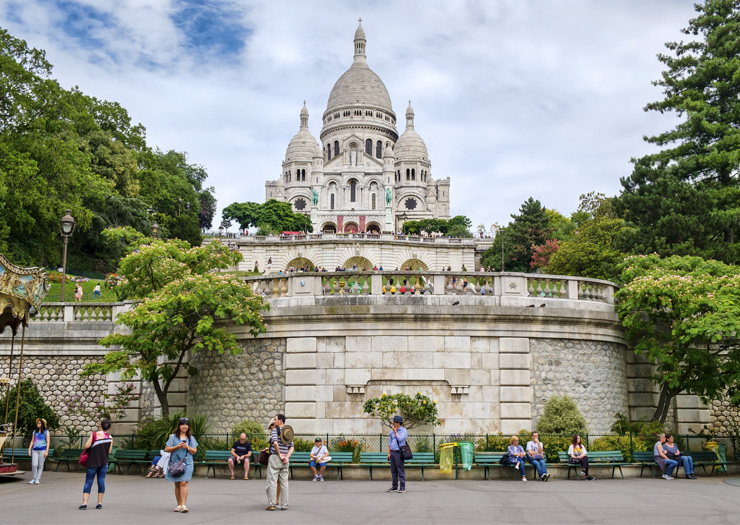 Vista da Basilica em Montmartre