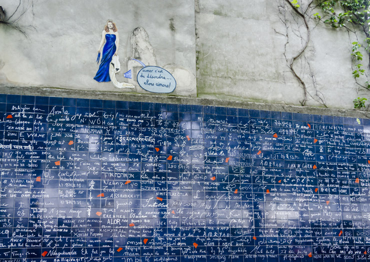 Muro do Eu te amo em Montmartre