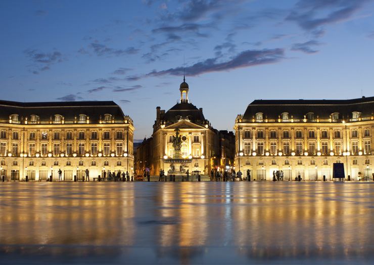 Place de La Bourse e seu espelho d'água