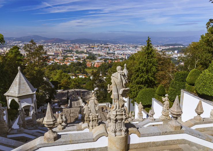 Vista de Braga, em Portugal