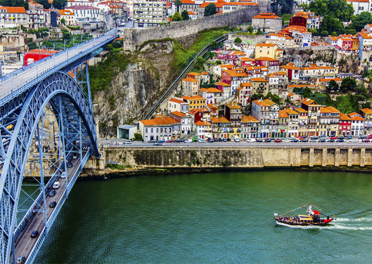 Vista da cidade de Porto, Portugal