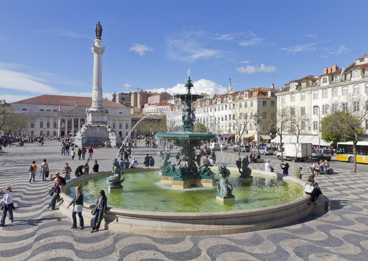Praça do Róssio em Lisboa