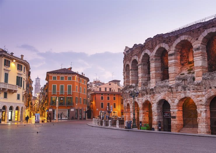 Verona e praça importante da cidade
