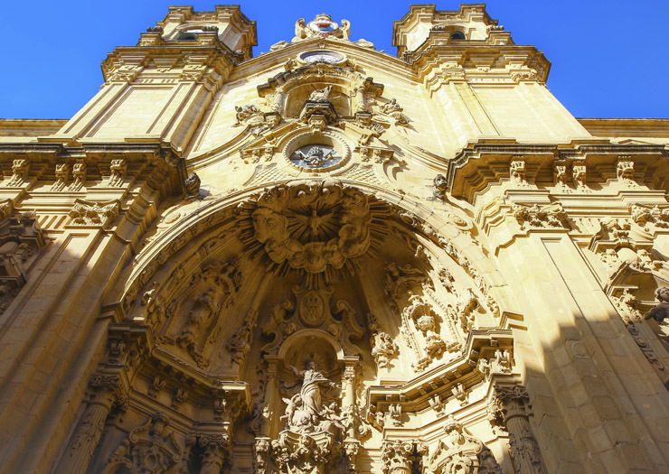 Fachada principal da Catedral de San Sebastián