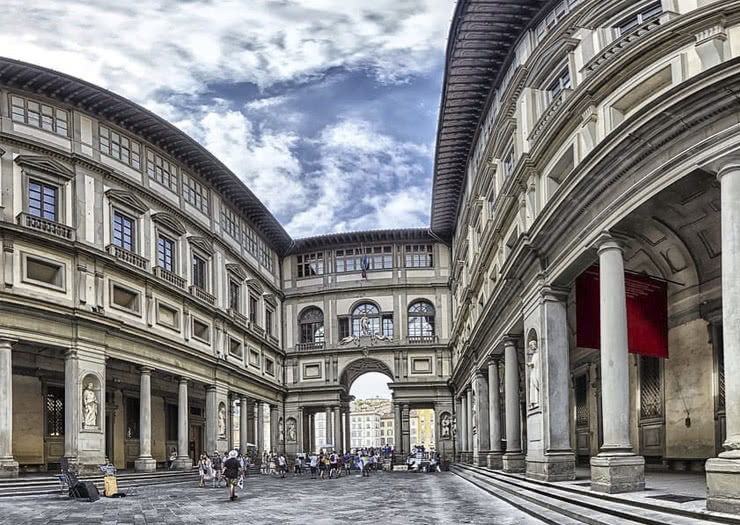 Galeria Uffizi por fora