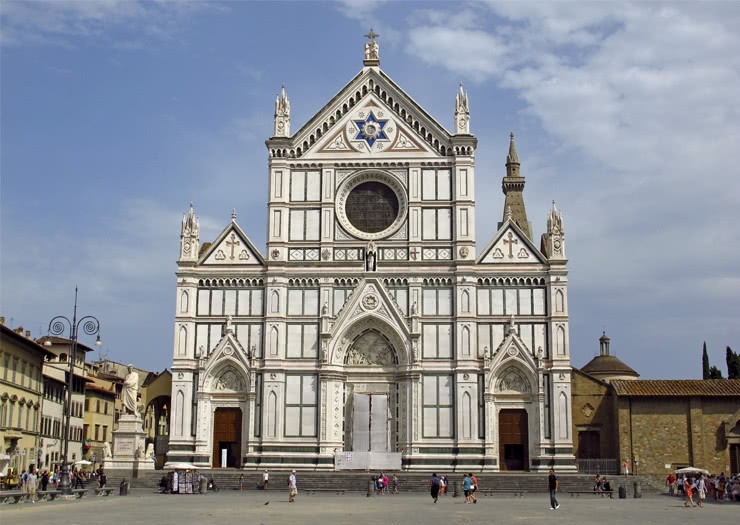 Igreja Santa Croce em Florença, Itália