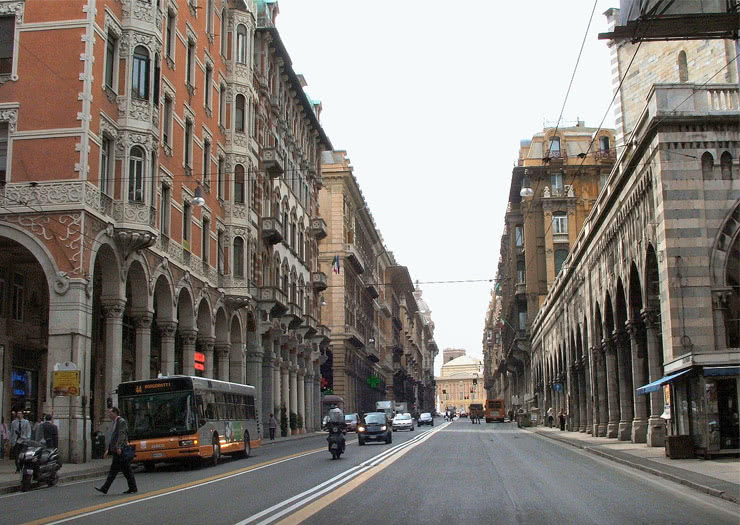 Rua 20 de Setembro, em Genova