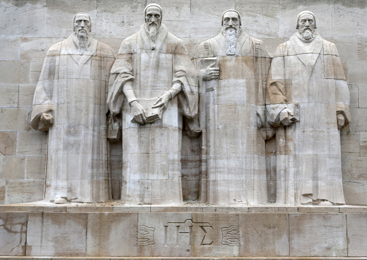 Estátuas no Muro dos reformadores