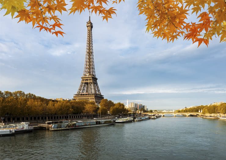 Paris, torre Eiffel e rio Sena