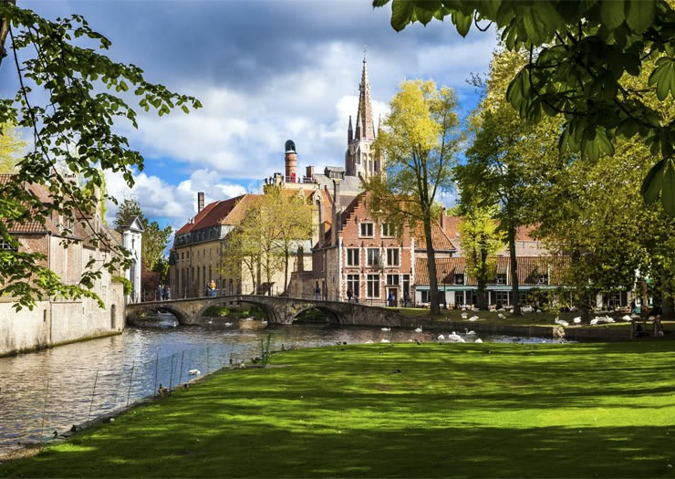 Cidade de Bruges, na Bélgica