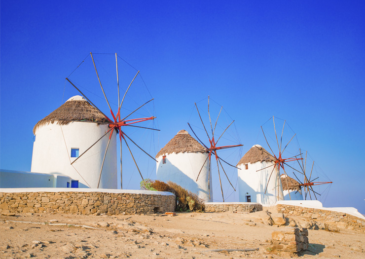 Moinhos de vento Mykonos