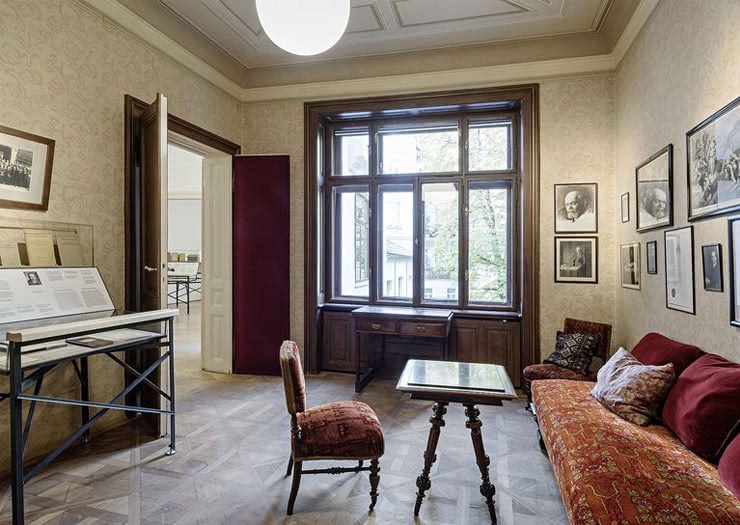 Sala no Museu de Sigmund Freud