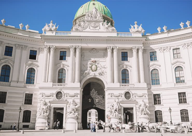 Palácio Hofburg por fora