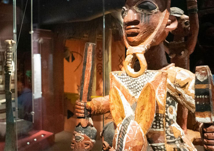 Artefato dentro do Museu da Escravidão em Liverpool
