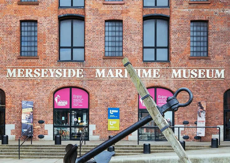 Entrada do Museu Marítimo de Liverpool