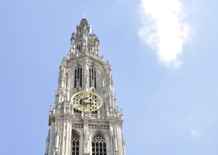 Torre da Catedral de Nossa Senhora, na Antuérpia